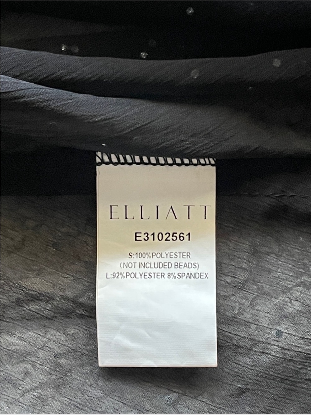 ✨NEW✨ Elliatt Diamante Moss Tiered
Georgette Gown Black - Picture 7 of 8